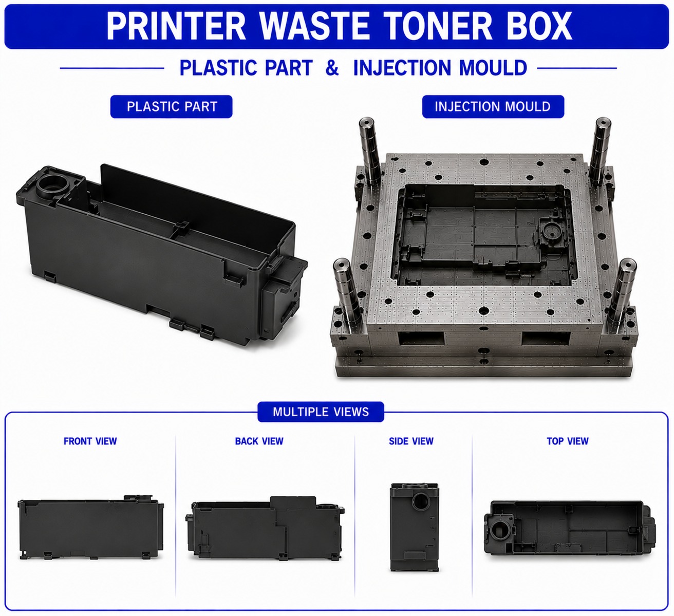 Printer Plastic Waste Toner Box